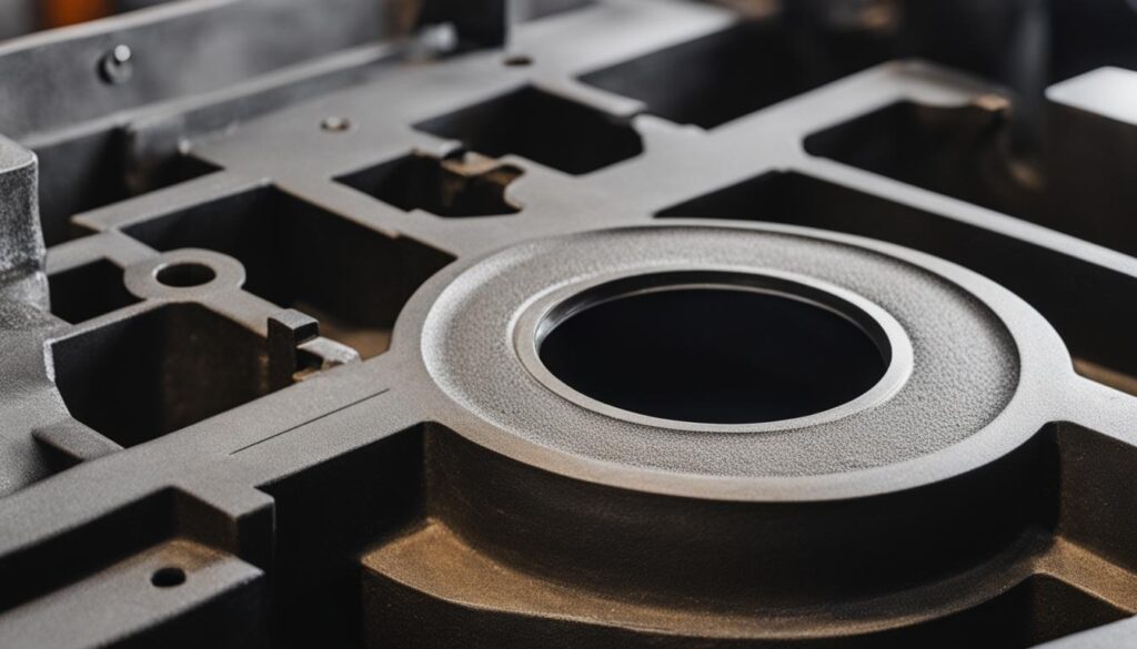 Vários tipos de peças fundidas de ferro dúctil médio e grande, processo de resina, tempo de isolamento necessário para a caixa de areia após derramar