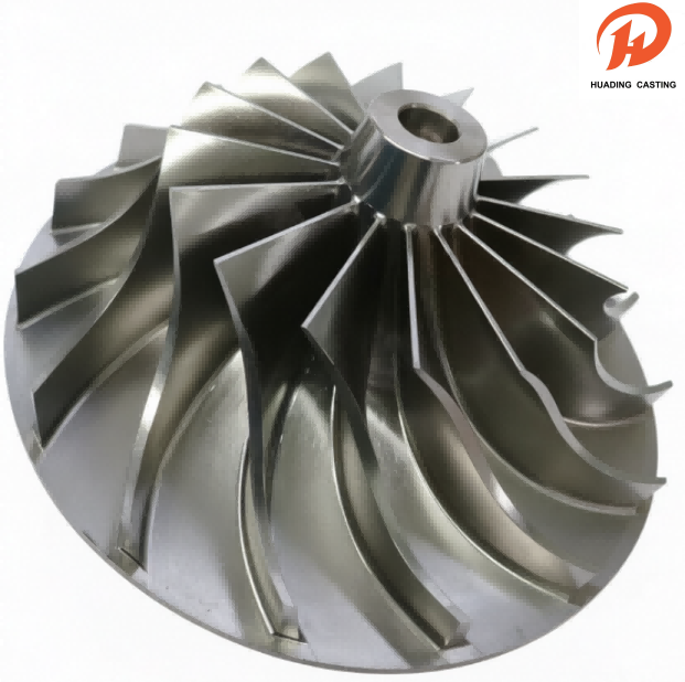 Impulsores de compressor centrífugo usinados em CNC de precisão